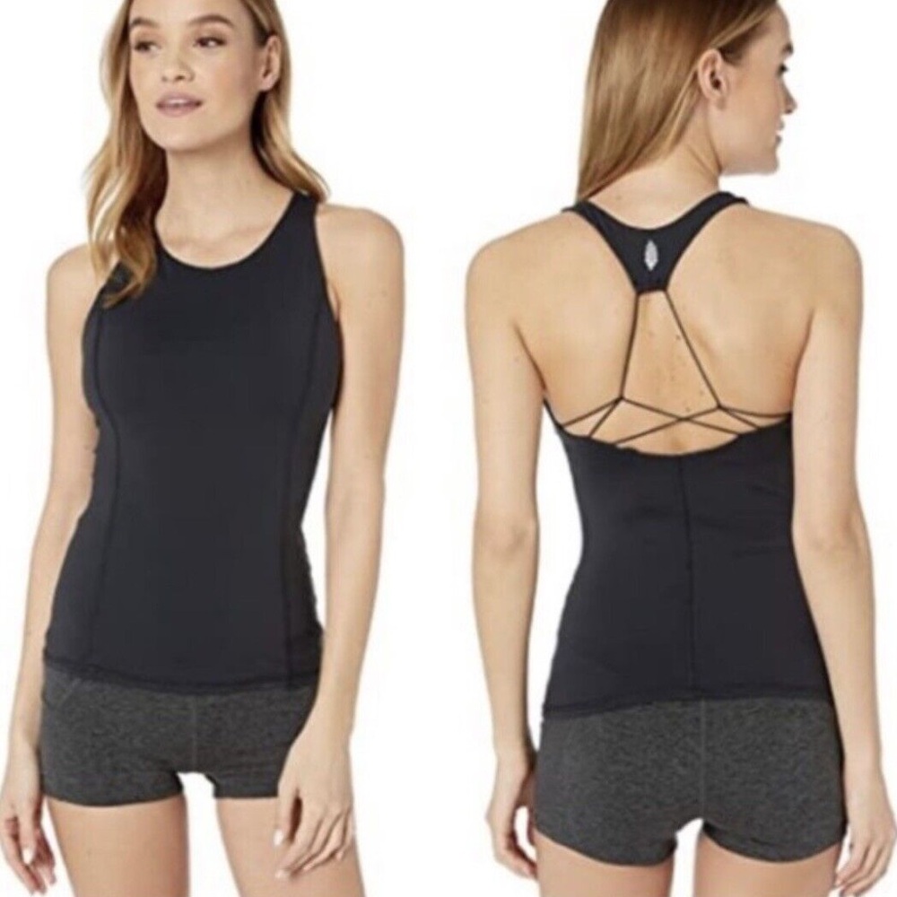 Free People Get On My Good Side Yoga Tank, purple, XS